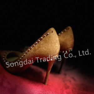 2026 Women's Luxury Designer Thin <b>Heels</b> Sandals Red Bottom High <b>Heels</b> Dress Shoes with Rivet <b>Studded</b> Pumps - Product Image 5