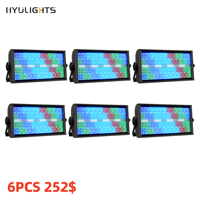 Super lumineux 200W LED RGBW 4in1 48 partition lumière stroboscopique DMX effets d'éclairage de scène blanc Dj barre de lavage pour DISCO et KTV