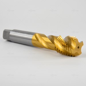 Taraud à spirale rainuré avec revêtement en titane, idéal pour le traitement des filetages - Product Image 3