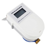 Compteur d'eau intelligent prépayé avec carte IC RF, logiciel inclus, en laiton et plastique, protection IP68, personnalisable OEM, autonomie de la batterie de 3 à 5 ans