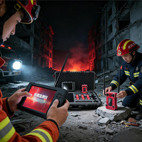 Monitor Gempa Ganda Ultimate Rescue Solusi Keamanan Stabilitas Detektor Gas Berbahaya Perlindungan IP66 WiFi Nirkabel Akurasi Tinggi