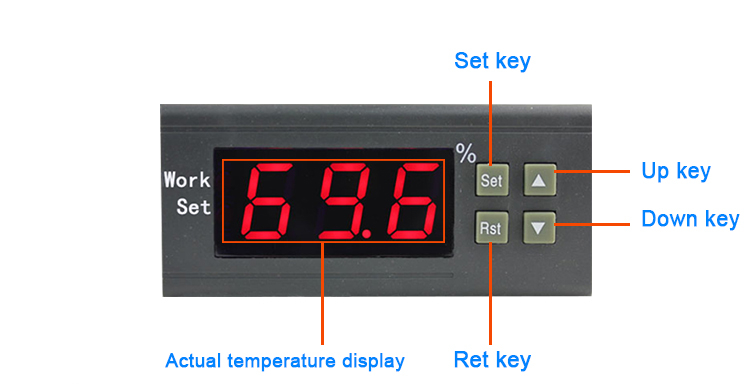 Hot Sale High Quality WH8040 Intelligent Digital Display Humidity Controller