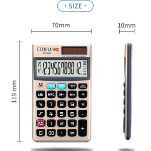 CITIPLUS SX-320P calcolatrice digitale elettronica a 12 cifre alla <span class=keywords><strong>moda</strong></span> plastica Pocket forniture per ufficio per affari di <span class=keywords><strong>moda</strong></span> - Product Image 4