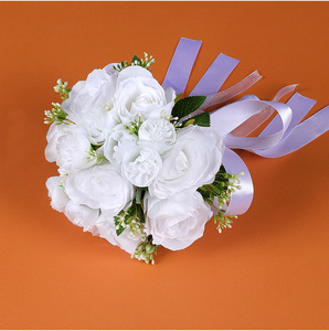 Ramo de Novia Artificial 2026, Ramo de Novia Blanco Hecho a Mano, Ramo para Ceremonia de Boda, Ramo para Propuesta de Matrimonio - Product Image 4