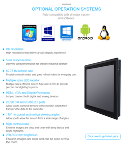 Điện dung hiển thị Máy tính để bàn tất cả trong một màn hình cảm ứng <span class=keywords><strong>PC</strong></span> công nghiệp không thấm nước Android 13 tất cả trong một màn hình cảm ứng <span class=keywords><strong>PC</strong></span> - Product Image 5