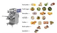 Machine à enrober les pâtisseries pour croissants fourrés aux biscuits, à la crème au chocolat, au nougat et aux guimauves, pour des collations sucrées
