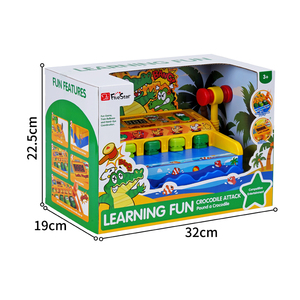 Juego Educativo Eléctrico FiveStar, Juguete de Golpear al Cocodrilo y al Topo, para Niños de <span class=keywords><strong>5</strong></span> a <span class=keywords><strong>7</strong></span> Años, Entrenamiento de Manos, Puntuación, Música y Luces - Product Image 5