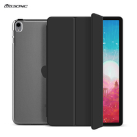 Étui pour tablette iPad Air 11 pouces M4 2026 avec coque arrière en PC et housse intelligente pliable en cuir résistante aux rayures