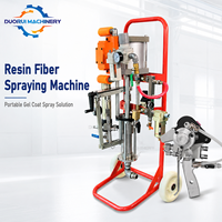 Machine de pulvérisation portable pour la production de revêtements en gelcoat et de résine de fibre de verre pour couvercles de nacelles FRP, pièces automobiles et tours de refroidissement