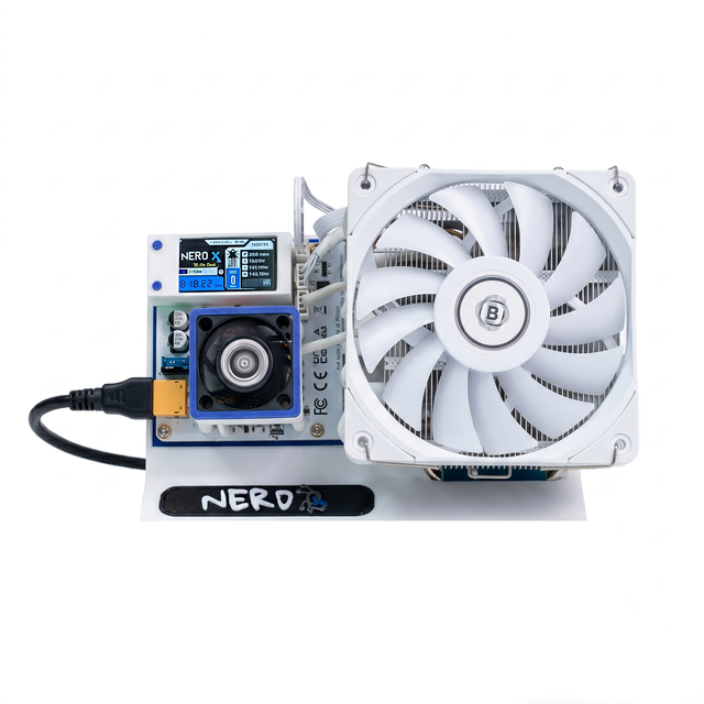 Nerdqaxe 8.1Th/s 138.5w Solominer Bitcoin Miner Mining BTC Machine Lottery Btc Miner Machine Crypto Home Miner Rig