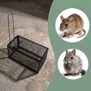 Piège à animaux en métal écologique pour rats, ratons laveurs et plus encore - Étanche et portable pour la lutte antiparasitaire en extérieur - Product Image 3