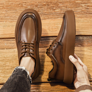 Nuovo commercio all'ingrosso barca bianca estate traspirante pelle Vintage scarpe da <span class=keywords><strong>uomo</strong></span> vera mucca con lacci classico Sneaker antiscivolo di alta qualità <span class=keywords><strong>44</strong></span> - Product Image 3