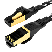 Harga Pabrik Kabel Patch Cat 7 Berbahan Nilon Kepang, Kabel Jaringan RJ45, Kabel Patch Cat7