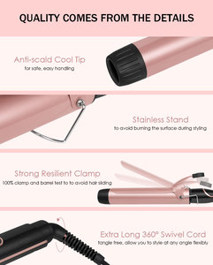 Mới Chuyên Nghiệp Curling Sắt Titan Curling <span class=keywords><strong>Wand</strong></span> Tóc Curler Với Temps 260F Để 460F - Product Image 3