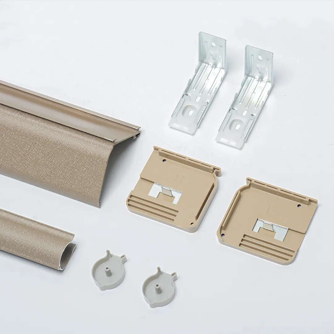 Accesorios de persianas cebra de tubo de 38mm/componentes de mecanismo, soporte, cadena de cuentas