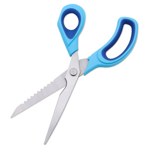 <b>Kitchen</b> <b>Scissors</b> Stainless Steel Green Handle Straight Head For Home Use - Product Image 2