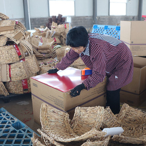 <span class=keywords><strong>Prix</strong></span> Compétitif Décoration Murale Bohème Panier Mural Tressé Suspendu en Jonc de Mer Rotin Osier Style Art Déco pour Affichage en Salon - Product Image 5