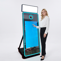 Machine Photobooth Miroir Magique Direct Usine avec Écran Tactile 43/32 Pouces et Flight Case pour Location Événementielle Mariages et Fêtes