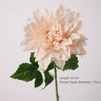 Bunga Dahlia Sutra Buatan Realistis, Melembapkan, Dekorasi Meja Dalam/Luar Ruangan, Pernikahan, Wisuda, Fotografi