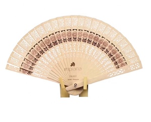 Éventail pliable en bambou, ventilateur de poche, <span class=keywords><strong>Original</strong></span>, fleurs à main en bois, pour décoration de maison - Product Image 6