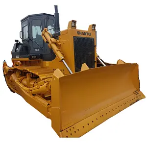 Shantui SD22 SD32 kucing D6R D8R bulldoser bekas dengan ripper tiga sekop gigi