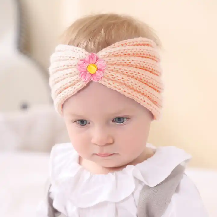Bébé Fille Infant Toddler Fleur Bandeau Bandeau Turban Gros Noeud Headwrap R