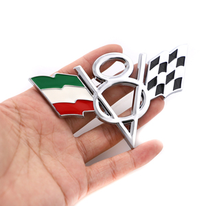 2 stuks groen wit rood italiaanse italië vlag embleem voor auto