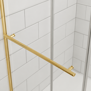 Box Doccia Rettangolare Senza Telaio con Porta Scorrevole in Vetro Temperato Trasparente da 8mm, Resistente all'Acqua, per <span class=keywords><strong>Bagno</strong></span> Hotel, Facile Installazione - Product Image 4