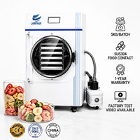 HFD-5S 5-Tray 4-6kg Automatische Vriesdroger voor Thuis- en Kleine Commerciële Gebruik