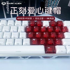 คีย์แคปพิมพ์ลายคริสตัลด้านข้าง ดีไซน์หัวใจสีม่วง วัสดุพีซี 136 คีย์ คีย์แคปคีย์บอร์ดแบบกลไกแบบกำหนดเองสำหรับภาษาอังกฤษสากล - Product Image 4