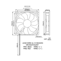 Ventilateur axial silencieux à faible bruit 12V 24V 120mm 120x120x25mm à commande PWM longue durée pour boîtier d'onduleur et équipement industriel