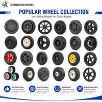 Roue en plastique massif avec moyeu décalé 10 pouces 250x50mm pour chariot à main et chariot à roulettes
