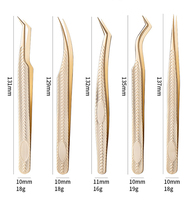 Pince à Épiler d'Isolation pour Extensions de Cils Noire Pointue en Acier Inoxydable de Volume, Vente en Gros, Logo Personnalisé, Marque Privée