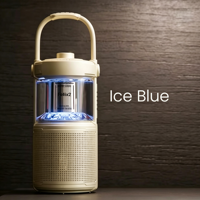 Haut-parleur sans fil portable, étanche IP67, lumière bleue glacée, 24h d'autonomie, pour la maison, l'extérieur, les voyages, le camping