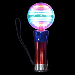 Magic Rotating Flashing LED Plastic Pentagram Spherical Spinning <b>Wand</b> Toy for Boys Girls Fun <b>Glow</b> Party Favor - Product Image 1