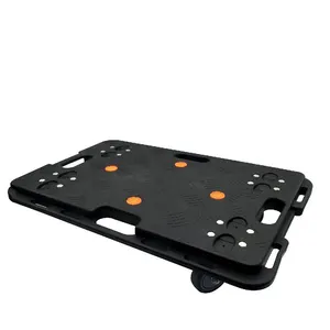VERTAK piattaforma portatile dolly anti-slip in plastica 4 ruote casa carrello