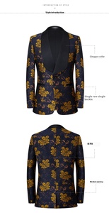 Custom Latest Slim Mens Coat Pant Designs Wedding <strong>Suit</strong> Vintage Jacquard Floral <strong>Suits</strong> for Men