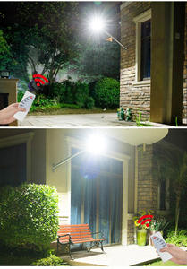 Led năng lượng mặt trời ánh sáng đường phố 300W 600W ngoài trời chiếu sáng cảm biến chuyển động năng lượng mặt trời ánh sáng đường IP65 sân vườn ngoài trời với cực từ xa - Product Image 5