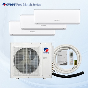Pour <span class=keywords><strong>climatiseur</strong></span> multi-split VRF à onduleur DC 28000 Btu, unité extérieure de refroidissement, et unités murales de chauffage 9000 Btu à couplage libre, économes en énergie - Product Image 1