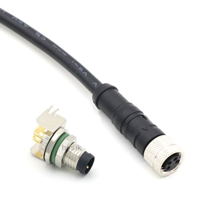 Kabel Pigtail Sudut Kanan M8 Male 3 4 5 Pole untuk Sakelar Proximitas - Product Image 3