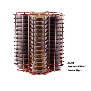 与Tassimo胶囊兼容的咖啡胶囊支架 (52个) 旋转豆荚塔架 (Tassimo 52个)