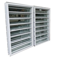 Cadre en alliage d'aluminium, écran pliable magnétique, persienne en acier inoxydable, verre vertical fixe, prix bas, durable