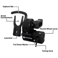 Repose-flèches réglable en alliage d'aluminium TP814 UltraRest HDXStable Precision pour arc à poulies, accessoires de chasse et de tir à l'arc