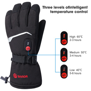 Mikrofaser-Softshell-Handschuhe mit Touchscreen-Kompatibilität Schlanke Kohle faser, beheizt für Wintersport-Skifahren und Snowboarden - Product Image 4