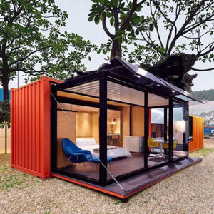 Quiosco de Diseño Moderno con Energía Solar, Sala de Estar para Apartamentos, Hoteles, Tiendas <span class=keywords><strong>y</strong></span> Villas, Contenedor Marítimo de Acero Modificado de 20 pies - Product Image 1