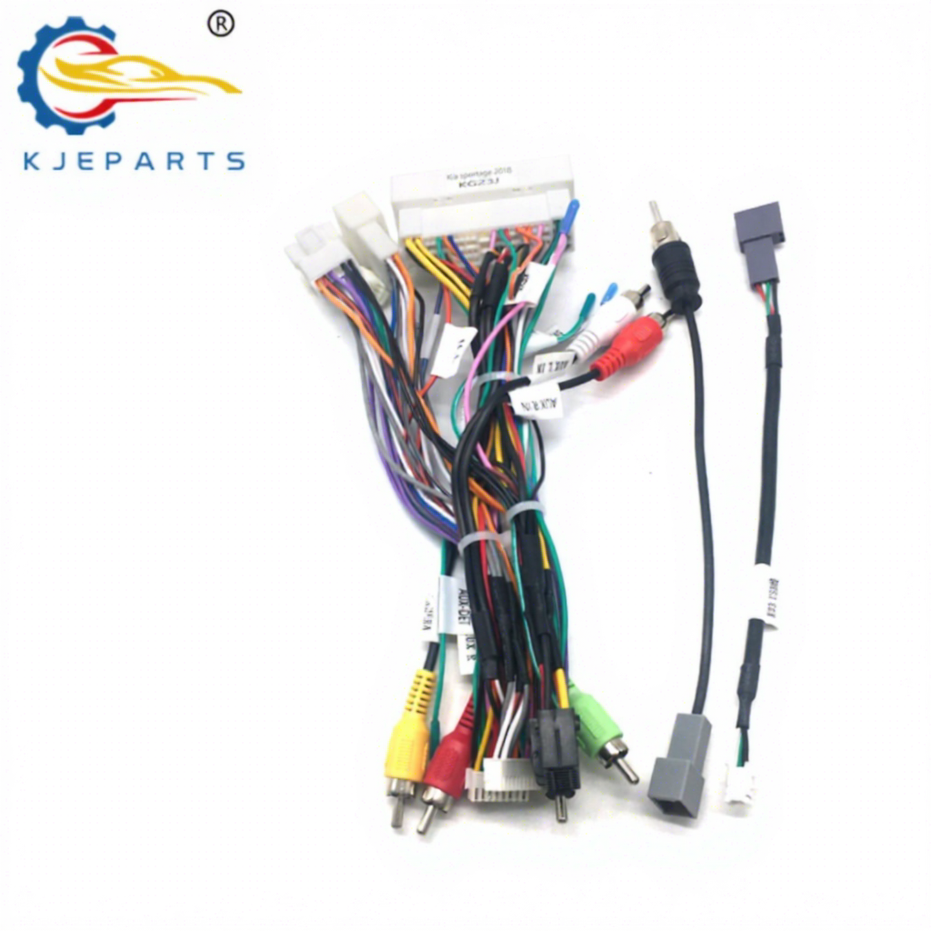 Automobile Multimedia <strong>Accessories</strong> 16Pin 69Pin Harness Cable with CAN BUS for Kias Sportages 2018 Car <strong>Android</strong> Player