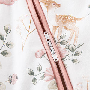 Saco de dormir para bebé 100% algodón Otoño Invierno manga desmontable grueso de una pieza edredón a prueba de golpes cálido transpirable cremallera - Product Image 3