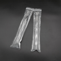 Sachet d'emballage personnalisé transparent thermoscellable avec fermeture éclair pour yaourt, aliments, glaces et bâtonnets de crème glacée