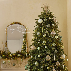 Vente en gros d'usine Honghan, sapin de Noël artificiel de luxe pour la maison, 24 mètres, en PE, avec lumières LED, pour usage intérieur, hôtel - Product Image 3