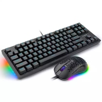 Ensemble clavier et souris de jeu filaire rétro-éclairé par led, ensemble ergonomique pour ordinateur de jeu